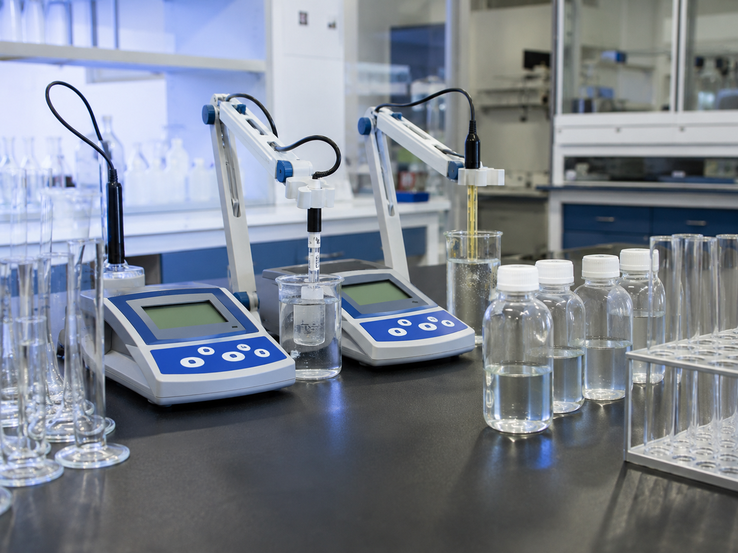 Análisis fisicoquímico de agua en laboratorio